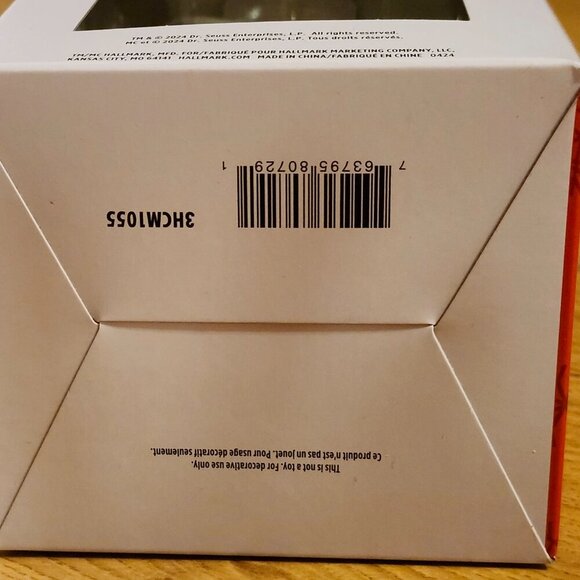 HALLMARK ORNAMENTS The Grinch Max Hand Blown Glass 2024 Dr. Seuss Enterprises - Picture 5 of 10